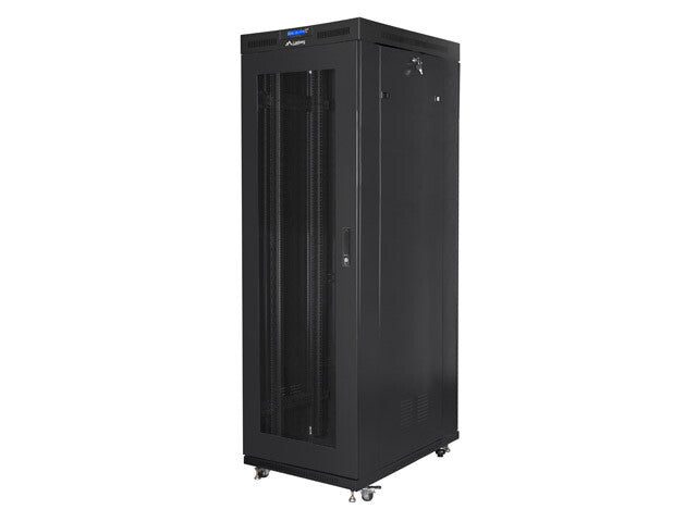 Lanberg FF01-8042-23BL stativ 42U Fritstående reol Sort