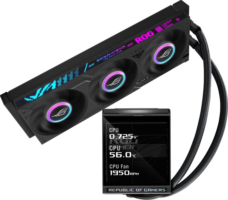 ASUS ROG Strix LC IV 360 ARGB LCD Processor Alt-i-en væskekøler 12 cm Sort