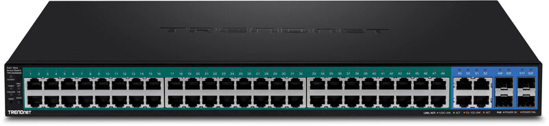 Trendnet TPE-5048WS netværksswitch Administreret Gigabit Ethernet (10/100/1000) Strøm over Ethernet (PoE) 1U Sort