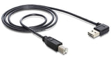 DeLOCK 3m USB 2.0 A - B m/m USB-kabel USB A USB B Sort