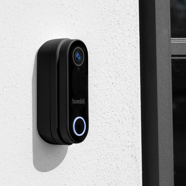 Hombli Smart Doorbell Pack Sort, Hvid