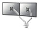 Neomounts DS70-250SL2 skærmbeslag og -stativer 81,3 cm (32") Skrivebord Sølv