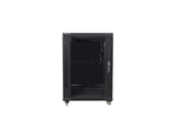 Lanberg FF01-6815-12B stativ 15U Fritstående reol Sort
