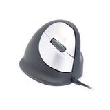 R-Go Tools Ergonomische muis R-Go HE Break met pauzesoftware, medium (handlengte 165-185mm), rechtshandig, bedraad, zwart