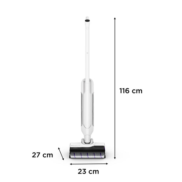 Rowenta X Clean 10 2-i-1 stangstøvsuger Batteri Tør&våd Poseløs 200 W Sølv, Hvid