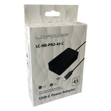 LC-Power LC-NB-PRO-45-C strømadapter og vekselret Indendørs 45 W Sort