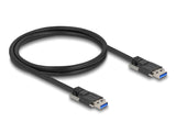 DeLOCK 80997 USB-kabel USB 3.2 Gen 1 (3.1 Gen 1) 1 m USB A 5 Gbit/sek. Sort