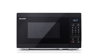 Sharp YC-MG02E-B mikrobølgeovn Sort Grill mikroovn Bordplade 20 L 800 W