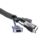 StarTech.com WKSTNCMFLX kabelorganisator Gulv Kabelmuffe Sort 1 stk