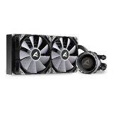 Sharkoon S80 RGB Computerkabinet, Processor Alt-i-en væskekøler 12 cm Sort 1 stk