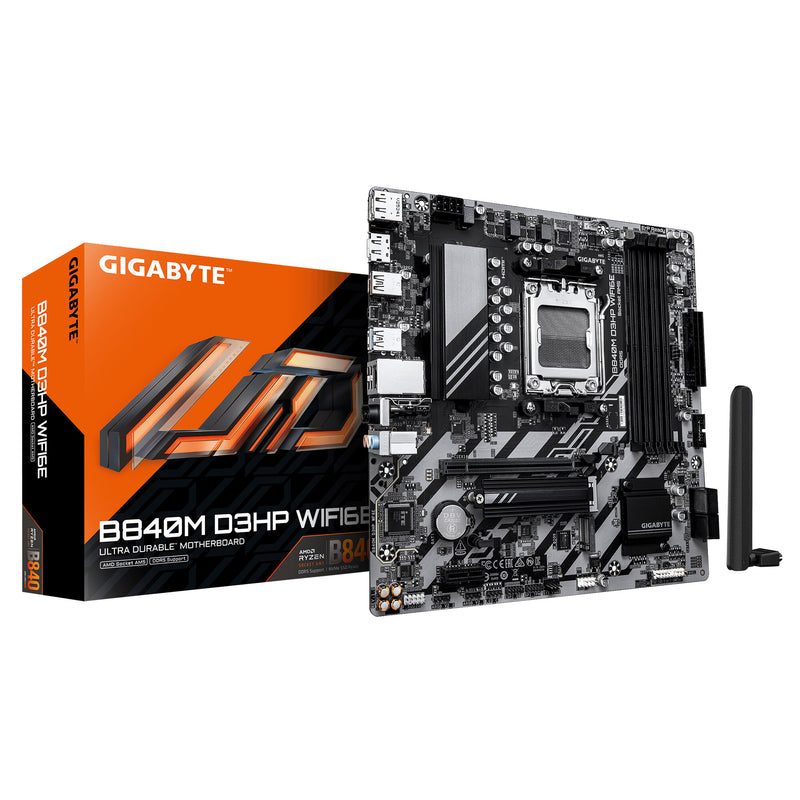 GIGABYTE B840M D3HP WIFI6E AMD B840 Sokkel AM5 micro ATX