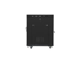 Lanberg FF01-8015-12BL stativ 15U Fritstående reol Sort