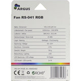 Inter-Tech RS-041 RGB Computerkabinet Ventilator 12 cm Sort
