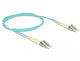 DeLOCK 86558 InfiniBand og fiberoptisk kabel 1 m LC Turkisfarve