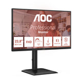 AOC 24E4U computerskærm 60,5 cm (23.8") 1920 x 1080 pixel Fuld HD LED Sort