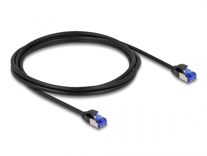 DeLOCK 80228 netværkskabel Sort 2 m Cat6a S/FTP (S-STP)