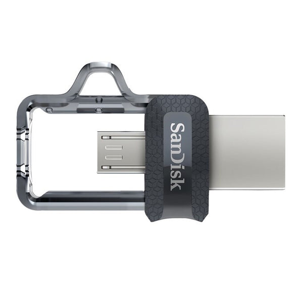 SanDisk 173386 USB-nøgle 128 GB USB Type-A / Micro-USB Sort, Transparent