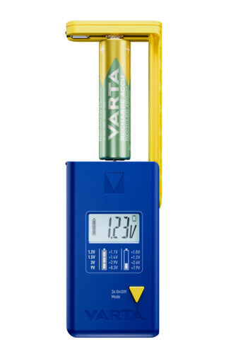 Varta LCD Battery Tester batteritester Blå, Gul