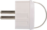 Brennenstuhl 1508110010 strømstik adapter Type F Type C Hvid