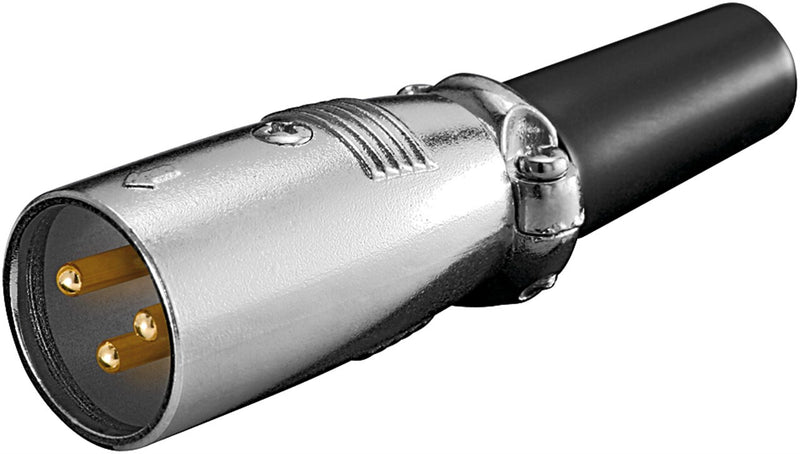 Goobay 11954 kabelsamler XLR (3-pin) Sort, Rustfrit stål