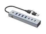 Conceptronic HUBBIES20G interface hub USB 3.2 Gen 1 (3.1 Gen 1) Type-C 5000 Mbit/s Grå