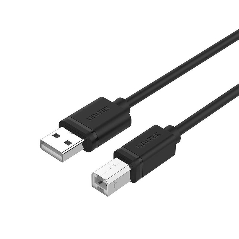 UNITEK Y-C430GBK USB-kabel USB 2.0 1 m USB A USB B 0,48 Gbit/sek. Sort