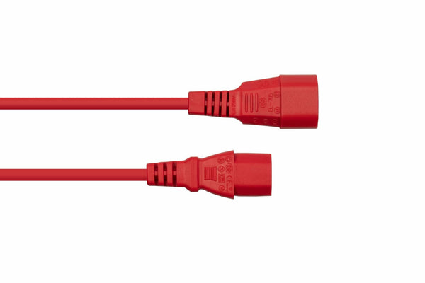 Kabelmeister SK1430-R030 el-ledning Rød 3 m IEC C14 IEC C13