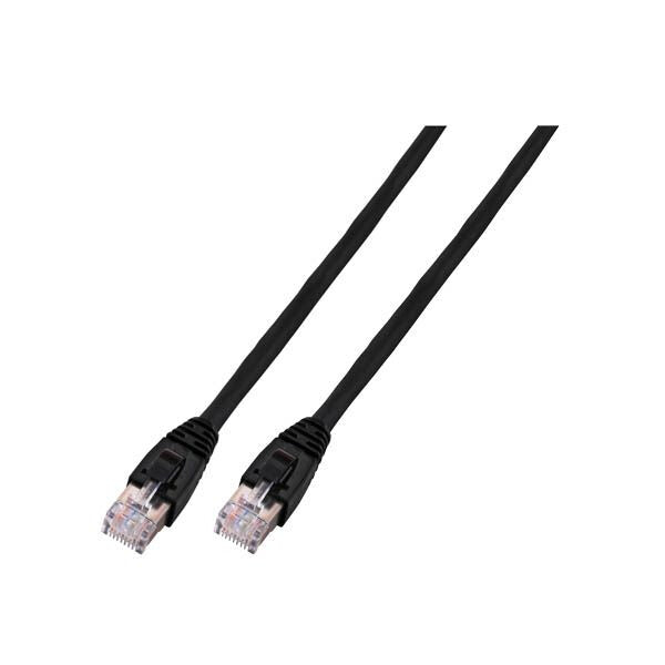 EFB Elektronik 10m Cat6 Patch netværkskabel Sort U/UTP (UTP)