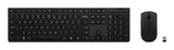 Lenovo 4X31R64351 tastatur Mus inkluderet Kontor RF trådløs + Bluetooth US engelsk Sort
