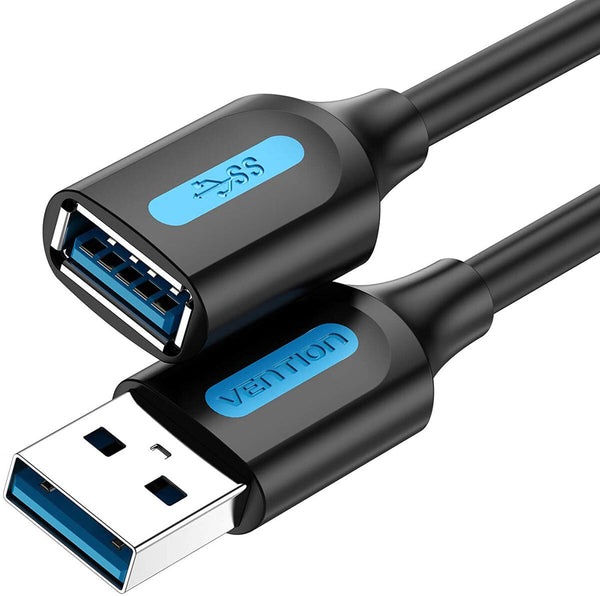 Vention CBHBH USB-kabel USB 3.2 Gen 1 (3.1 Gen 1) 2 m USB A 5 Gbit/sek. Sort