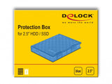 DeLOCK 18369 etui til drev Cover Plast Blå