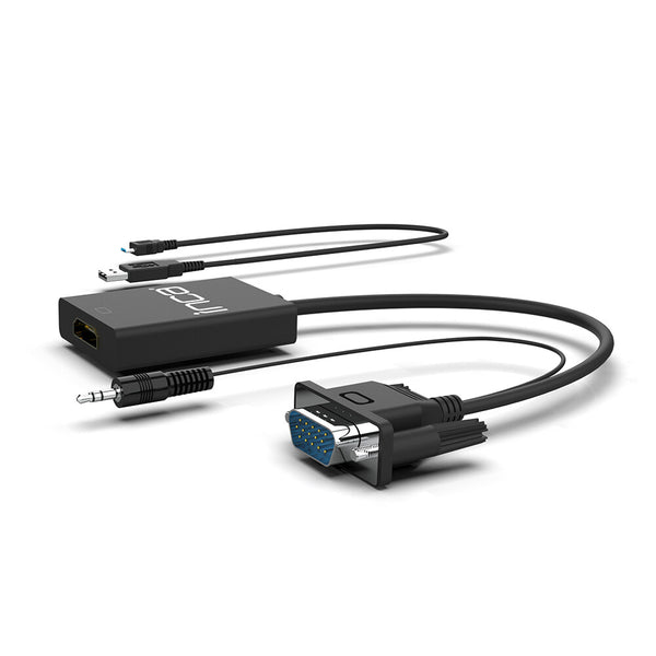 Inca IVTH-02 videokabel adapter 0,2 m HDMI Type A (Standard) VGA (D-Sub) Hvid