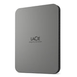 LaCie Mobile Drive Secure ekstern harddisk 2 TB USB Type-C 3.2 Gen 1 (3.1 Gen 1) Grå