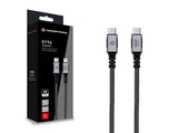Conceptronic ETTA07B20 USB-kabel USB 3.2 Gen 2x2 2 m USB C 20 Gbit/sek. 100 W Sort