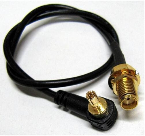 ALLNET ANT-PIG-SMAF-CRC9 koaxial kabel 0,15 m SMA Sort