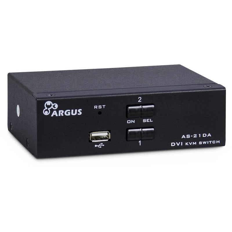 Inter-Tech KVM-AS-21DA DVI KVM Switch Sort