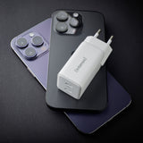 Intenso POWER ADAPTER 2XUSB-C GAN/7804012 Universel Hvid Vekselstrøm Hurtig opladning Indendørs