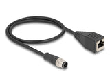 DeLOCK 60621 netværkskabel Sort 0,5 m Cat5e S/FTP (S-STP)