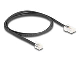 DeLOCK 88035 telefonkabel 1 m Sort