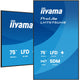 iiyama LH7575UHS-B2AG skilte display Digital fladpaneldisplay 190,5 cm (75") LCD Wi-Fi 500 cd/m² 4K Ultra HD Sort Indbygget processer Android 11 24/7