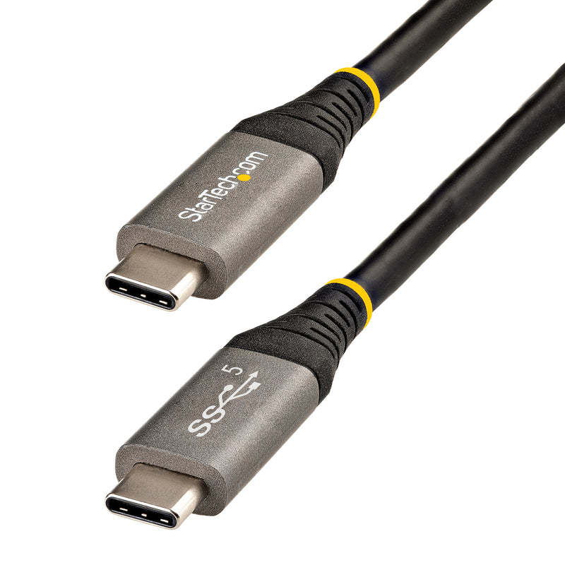 StarTech.com USB315CCV2M USB-kabel USB 3.2 Gen 1 (3.1 Gen 1) 2 m USB C 5 Gbit/sek. 100 W Sort, Grå