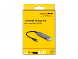 DeLOCK 64236 interface hub USB 3.2 Gen 1 (3.1 Gen 1) Type-C 10000 Mbit/s Grå