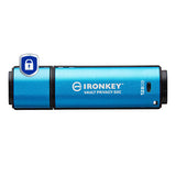 Kingston Technology IronKey 128GB USB-C Vault Privacy 50C AES-256 Encrypted, FIPS 197