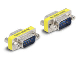 DeLOCK 66464 kabel kønsskifter D-Sub 9 pin Sølv, Gul
