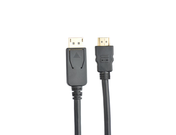 Prokord DPH12-0.5M videokabel adapter 0,5 m DisplayPort HDMI Sort
