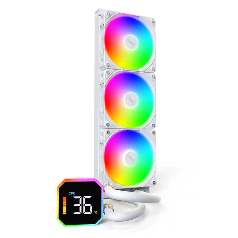 Montech HyperFlow Digital 360 Processor Alt-i-en væskekøler 12 cm Hvid 1 stk