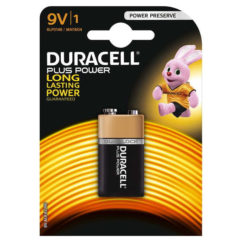 Duracell Plus Power 9V Engangsbatteri Alkaline