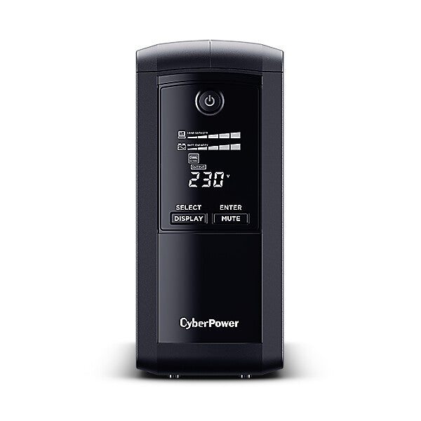 CyberPower VP700ELCD UPS-enhed Interaktivt indgangsstik 0,7 kVA 390 W 4 AC stikkontakt(er)