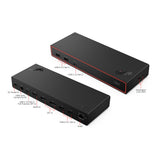 Lenovo ThinkPad USB4 Dock 5000 (with 135W Adapter) Ledningsført Sort