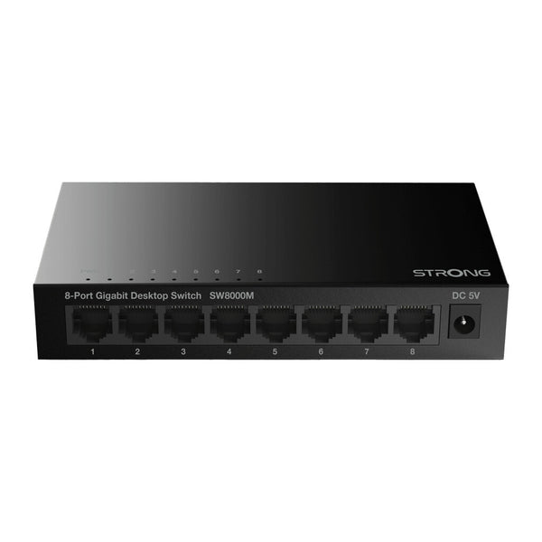 Strong SW8000M netværksswitch Gigabit Ethernet (10/100/1000) Sort